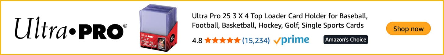 ultrapro top loader banner